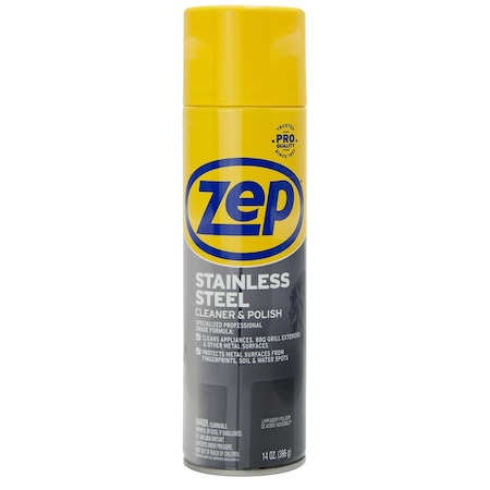 ZEP No Scent Stainless Steel Polish 14 oz Spray ZUSSTL14